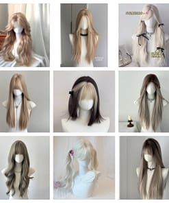 Premium Synthetic Doll Wigs Long Short and Two tone Hairstyles for Custom Looks 主图